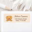Search for yellow lab return address labels Puppy