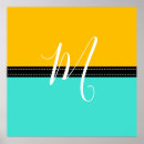 Search for colour monogram posters Stylish