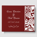 Search for burgundy wedding guest books Maroon