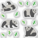 Search for panda illustration stickers Animal