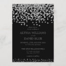 Search for silver confetti wedding invitations Elegant