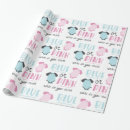 Search for pink and blue gender reveal wrapping paper Cute