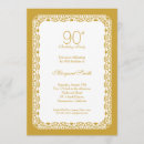 Search for nintieth invitations Gold