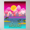 Search for retro miami travel posters Colourful