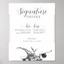 Search for bride and groom signature drinks Black and white