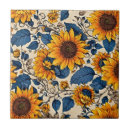 Search for sunflower design tiles Artistic