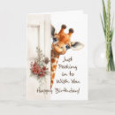 Search for giraffe birthday cards Greenery