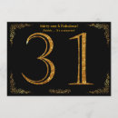 Search for elegant 31st birthday invitations Black