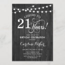 Search for rustic 21st birthday invitations Wood