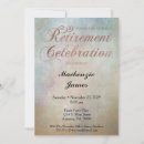 Search for rose gold retirement invitations Retiring