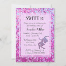 Search for dance sweet 16 invitations Glitter
