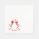 Search for cocktail wedding napkins Whimsical