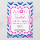 Search for coastal birthday invitations Girl