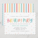 Search for colorful birthday invitations Rainbow