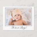 Search for birth announcement postcards Minimalist