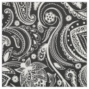 Search for black and white paisley fabric Pattern