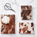Search for cow spots wrapping paper Brown