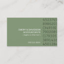 Search for numbered business cards Cpa