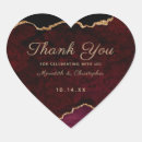 Search for burgundy and gold wedding stickers Script