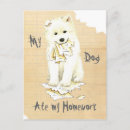 Search for samoyed dog postcards Bjelkier