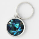 Search for dragonfly rounded key rings Blue