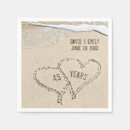 Search for 45th anniversary napkins Heart