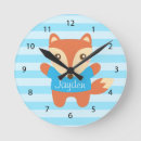Search for fox nursery clocks Blue