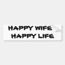 Search for happy life bumper stickers Marriage