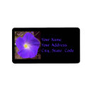 Search for morning glory return address labels Purple