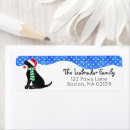 Search for black labs return address labels Cute