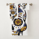 Search for sugar skull bath towels Halloween
