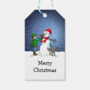 Search for snowman gift tags December