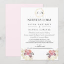 Search for floral spanish wedding invitations Gold