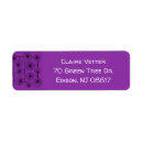 Search for circle return address labels Purple