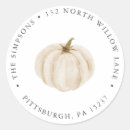 Search for fall bridal shower stickers White pumpkin