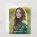 Search for graduation open house postcards White text overlay