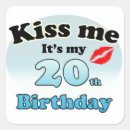 Search for 20th birthday party stickers Anniversary