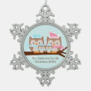 Search for owl family christmas tree decorations Baby's first christmas