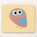 Search for cute owls mousepads Blue