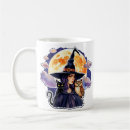 Search for cat and owl mugs Witch