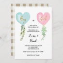 Search for valentine baby reveal invitations He or she