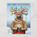 Search for tangled lights cards Reindeer