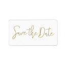 Search for save the date rectangle stickers Gold