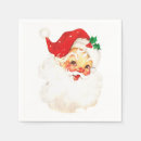 Search for vintage santa claus napkins Red
