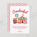 Search for carnival thank you cards Big top