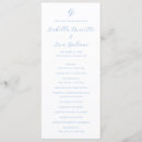 Search for blue and white wedding programs Destination