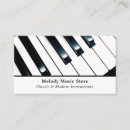 Search for instruments business cards Piano