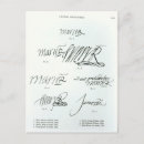 Search for signature postcards Writing