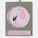 Search for stork christmas tree decorations Pink