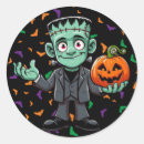 Search for cute cartoon monster stickers Frankenstein